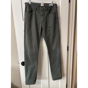 Flint and Tinder 365 Pant Slim Fit Olive Green Chino 34x34 Mens Stretch Twill